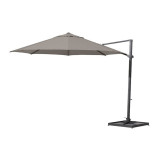 4 Seasons Outdoor | Zweefparasol Siesta Ø 350 cm | Antraciet-Taupe